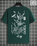 Short Sleeve Graphic Back Print Crew Tshirt